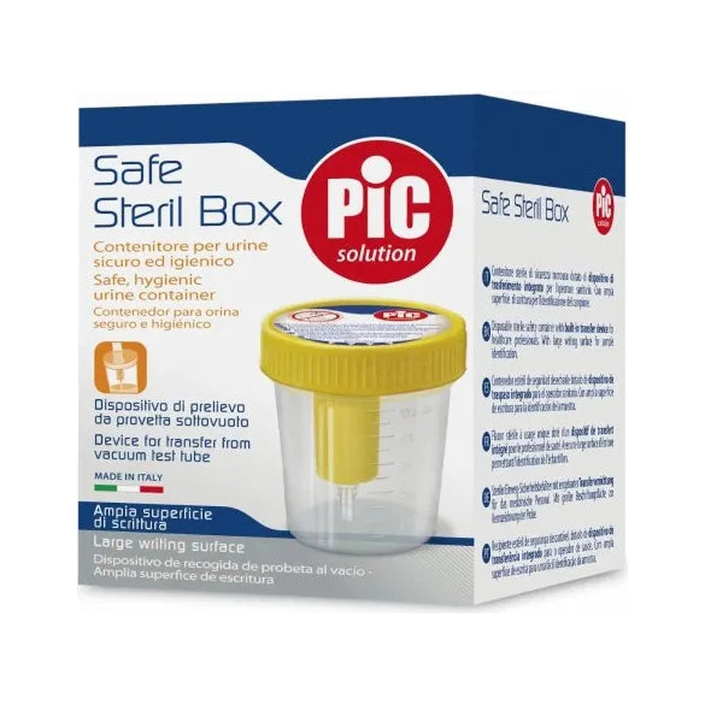 PIC Solution Safe Steril Box Sterile Urine Container - Hygienic Sample Collection