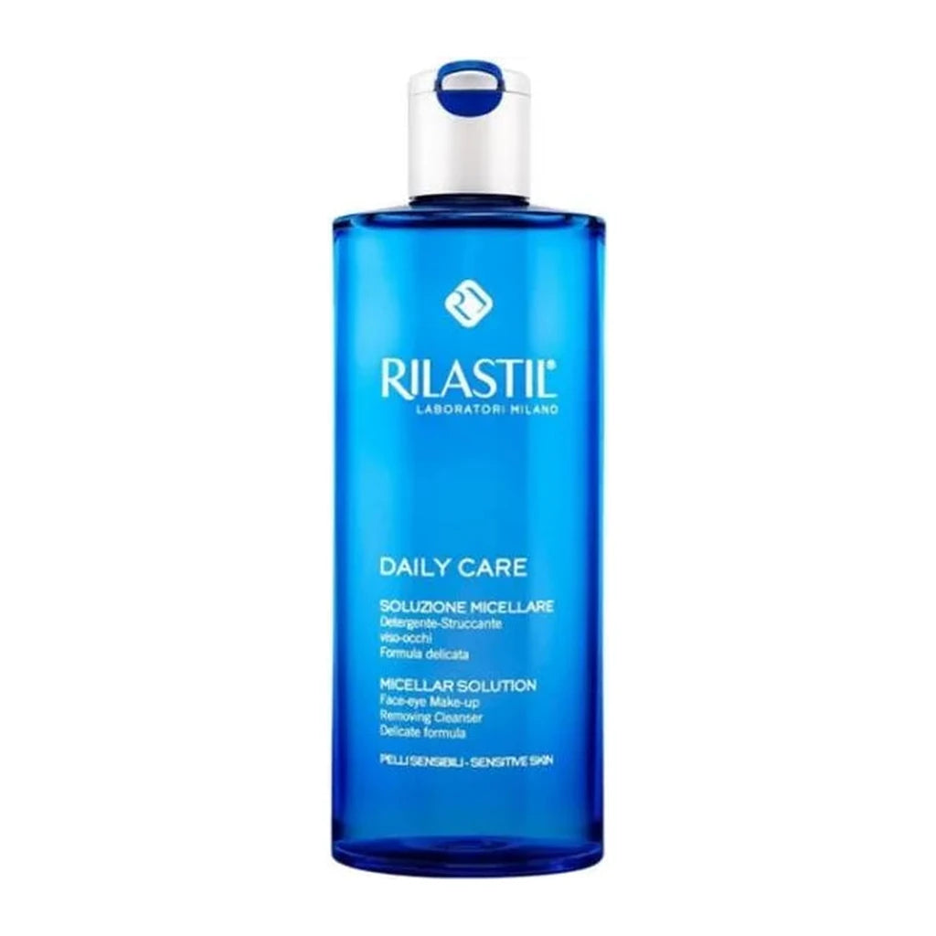 Rilastil Daily Care Micellar Solution 400ml - Face & Eye Makeup Remover for Sensitive Skin