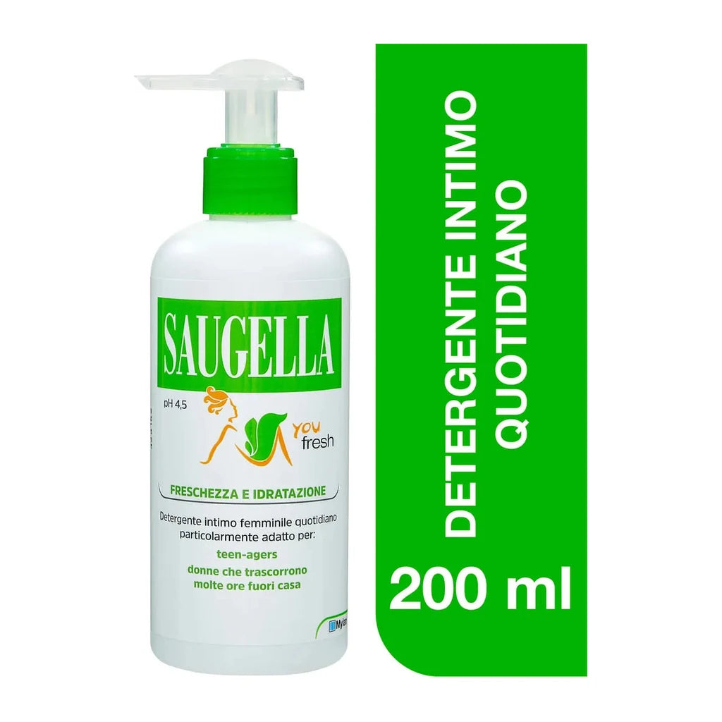 Saugella You Fresh Daily Intimate Wash pH 4.5 for Freshness & Hydration 200ml