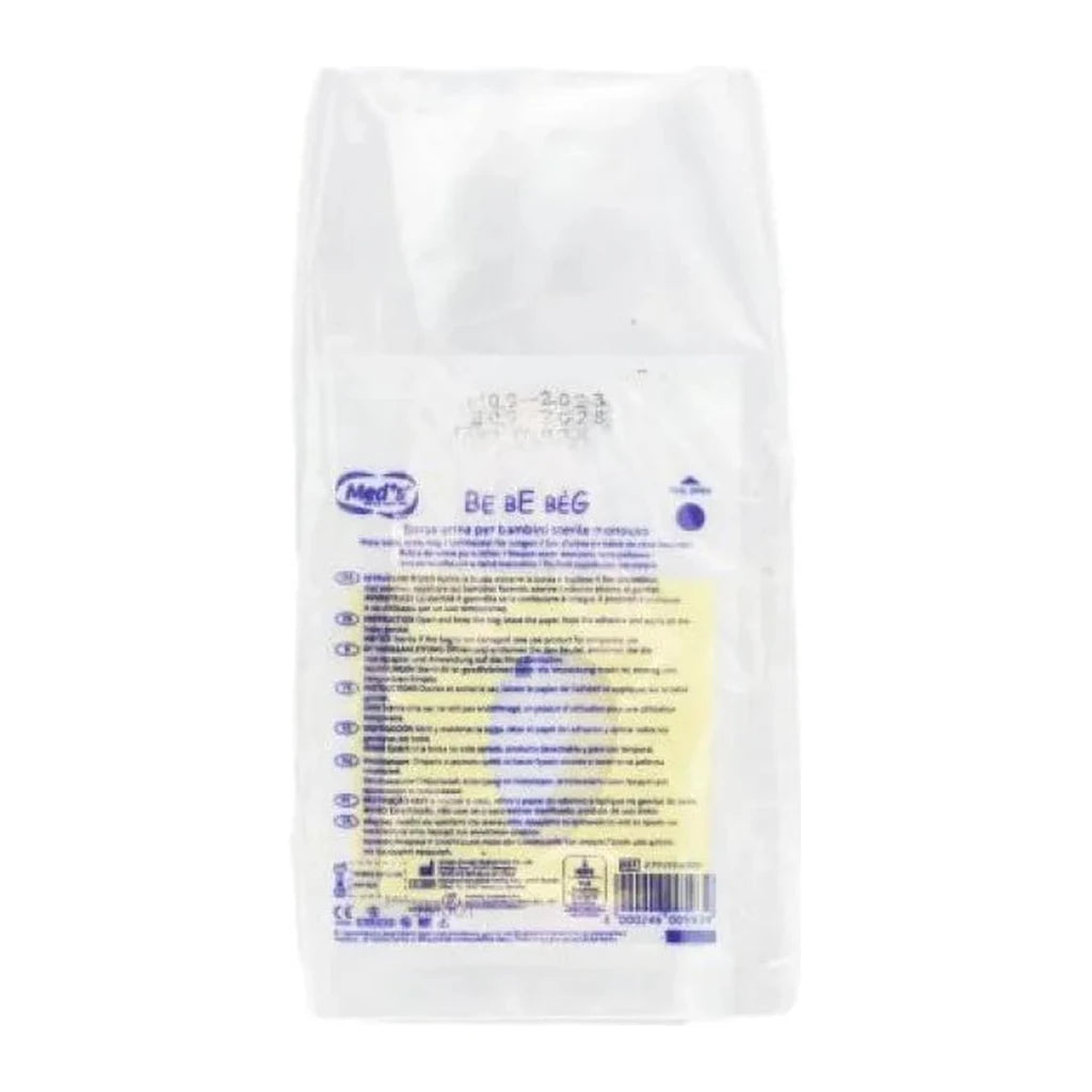 Sterile Disposable Urine Collection Bag for Male Babies - Med's Be Be Bég