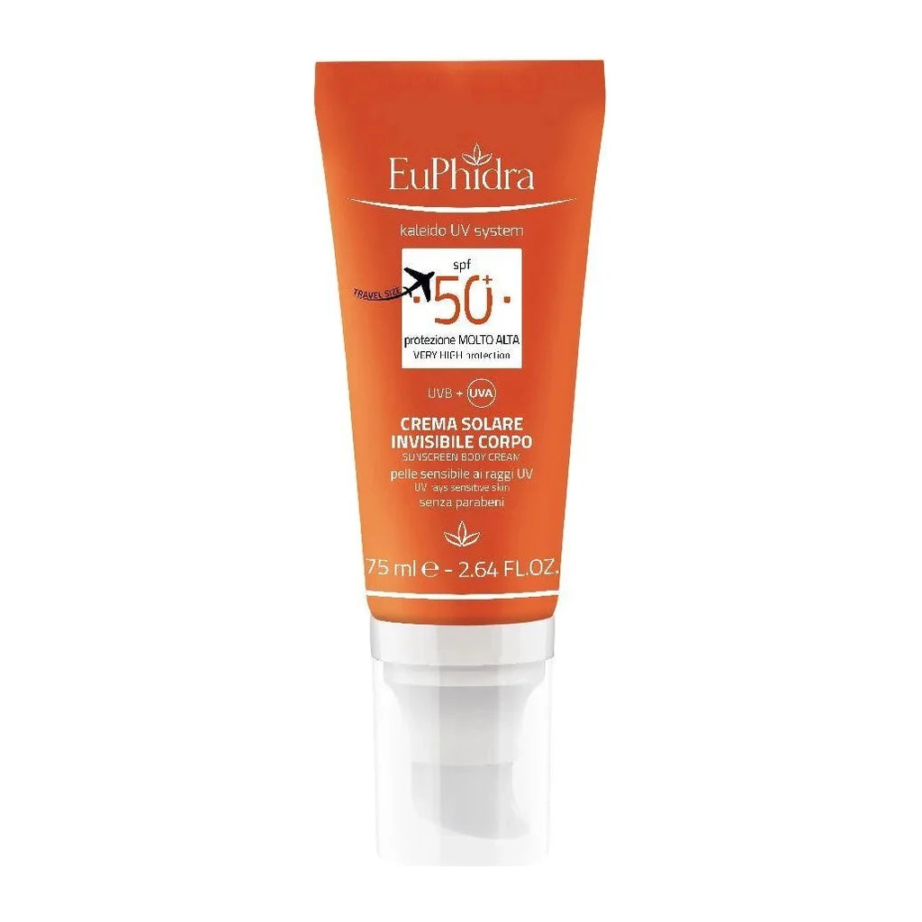 EuPhidra Sonnencreme Körper LSF 50+ Kaleido UV System - Empfindliche Haut, 75ml Reisegröße