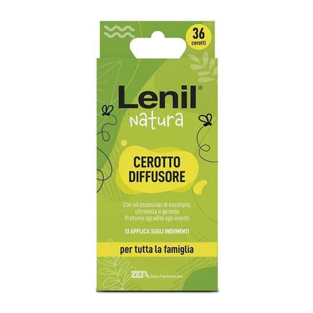 Lenil Natura Insect Repellent Diffuser Patches - 36 Pcs Zeta Farmaceutici
