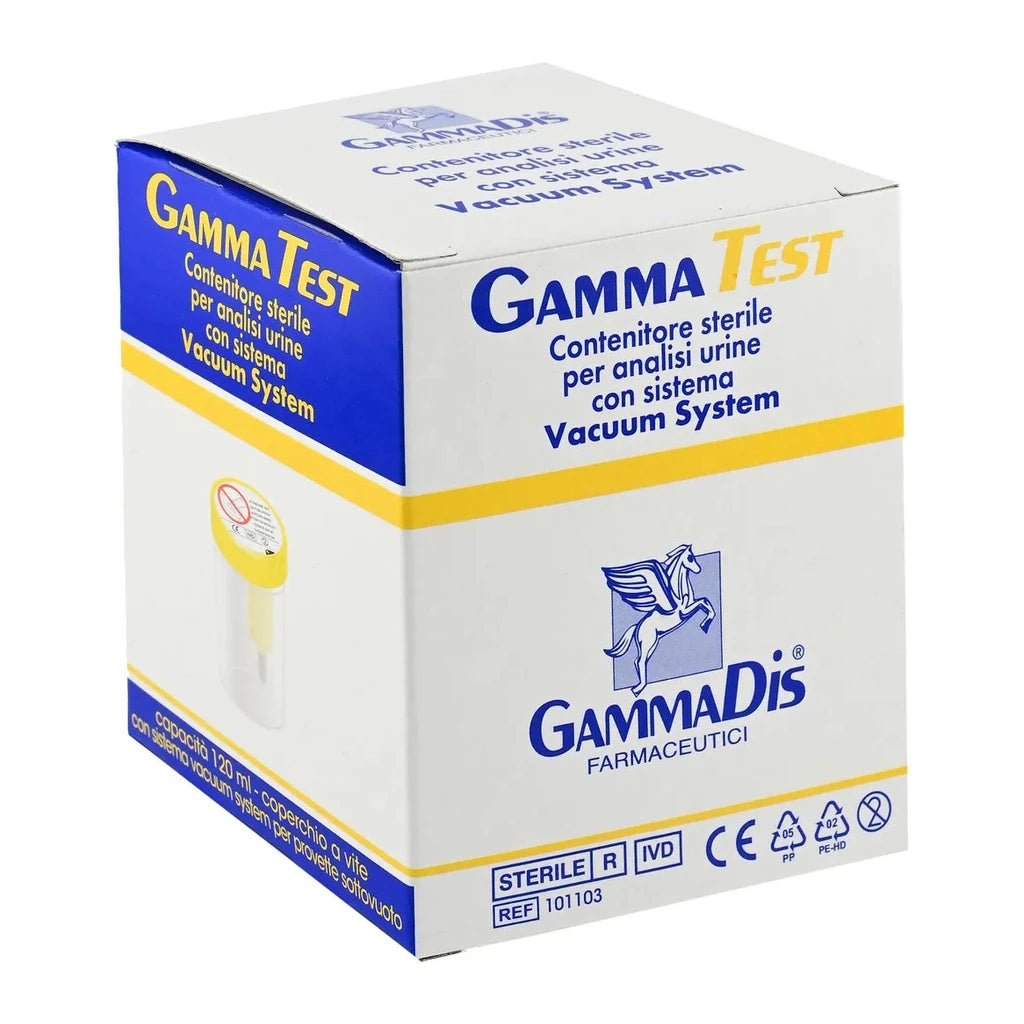 GammaTest Steriler Urinbecher 120ml - Vakuum-System für Analysen