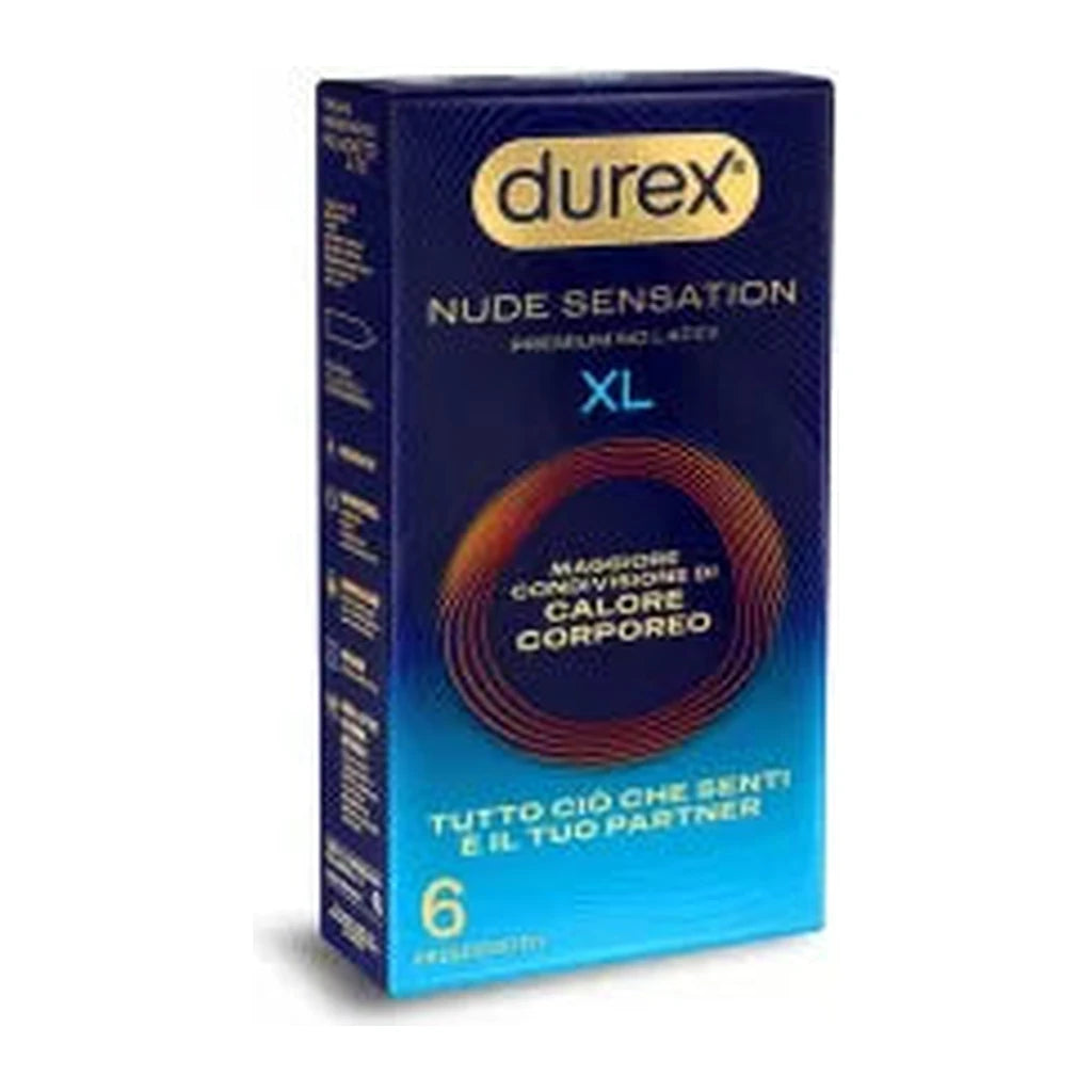 Durex Nude Sensation XL 6 Stück - Latex-frei für Maximale Empfindsamkeit