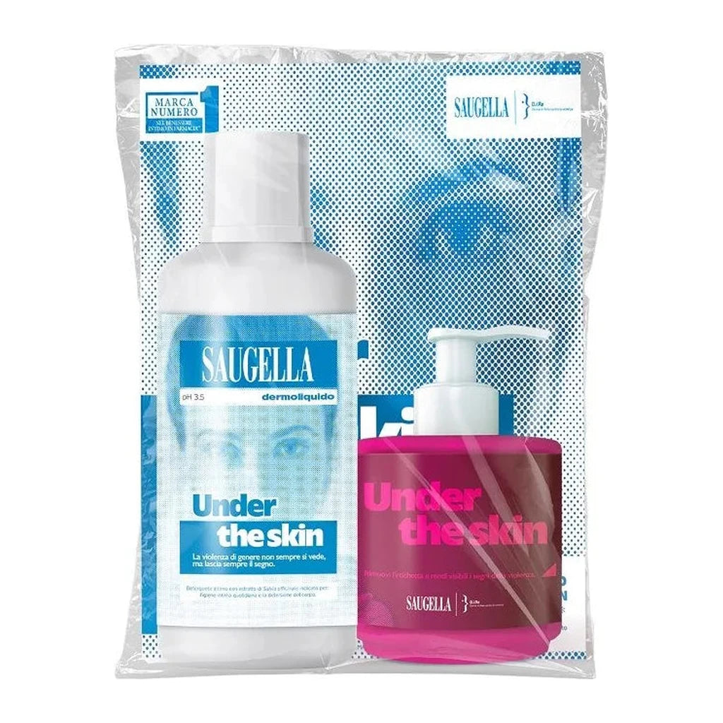 Saugella Under the Skin Bundle | pH 3.5 Intimate Wash & Soothing Treatment