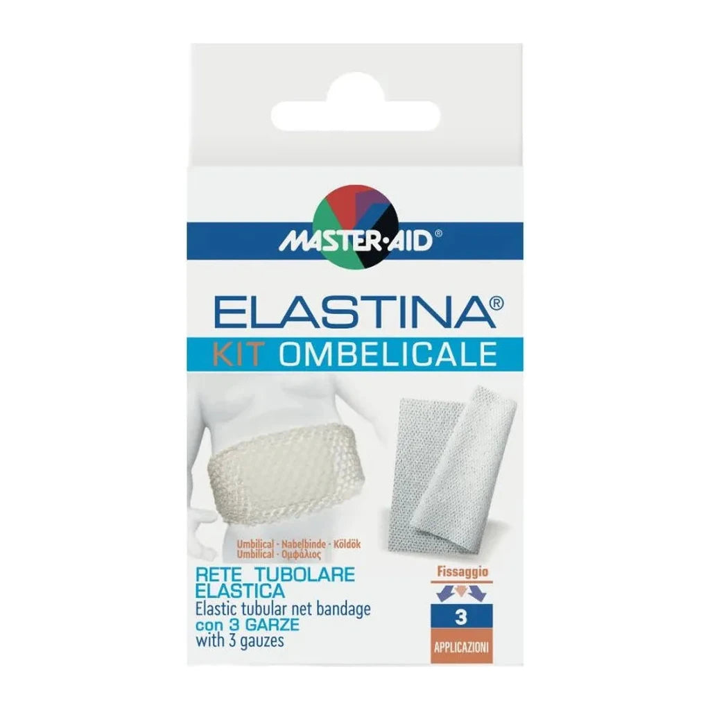 Master-Aid Elastina Umbilical Kit | Elastic Tubular Bandage with Gauzes for Babies