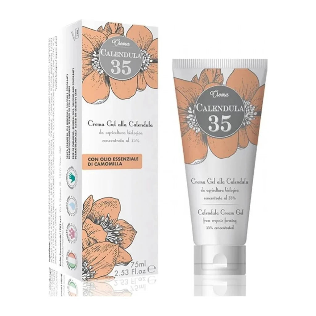 Calendula 35% Organic Cream Gel Dulac | Soothing Sensitive Skin 75ml