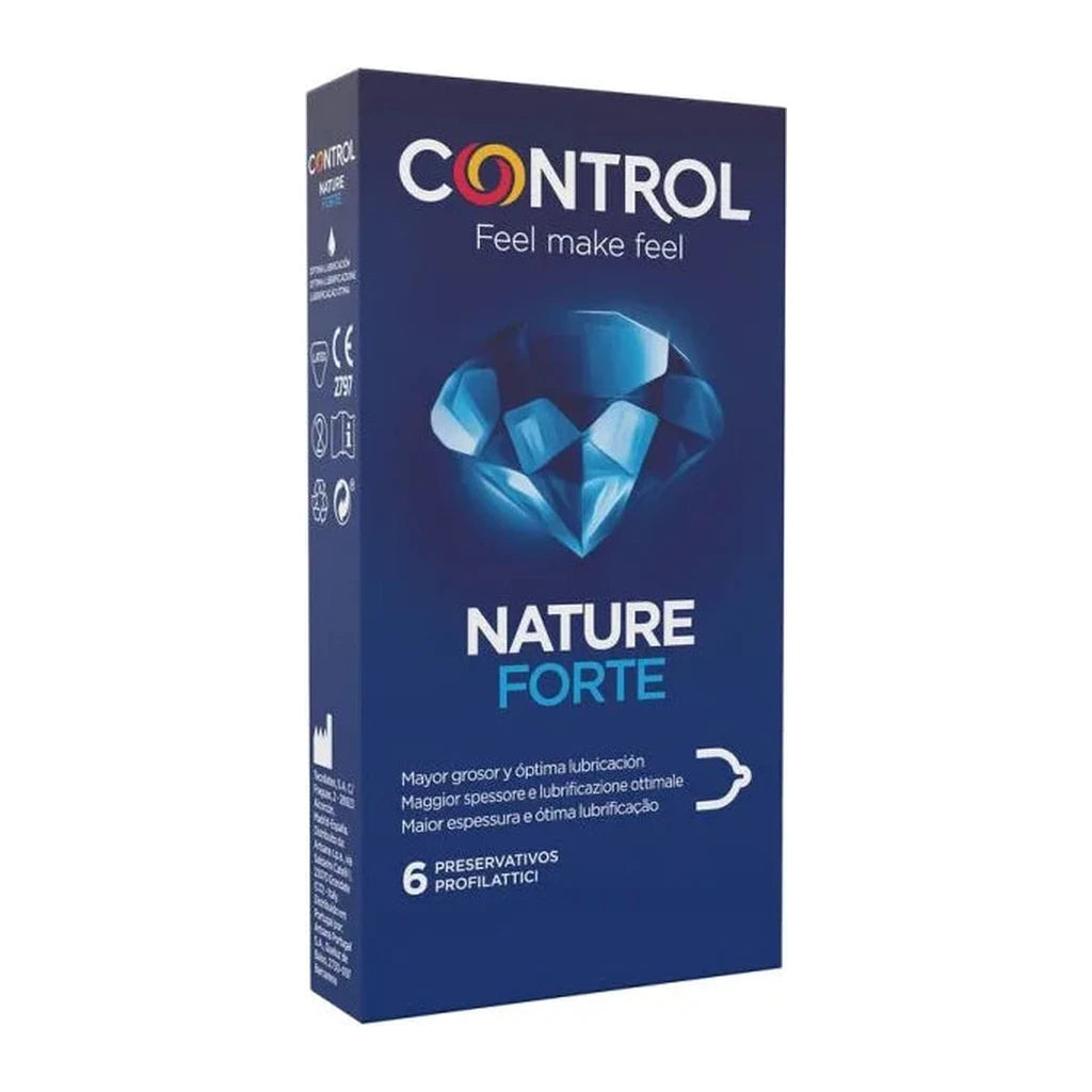 Control Nature Forte Condoms | Thicker & Optimally Lubricated | 6 Pcs