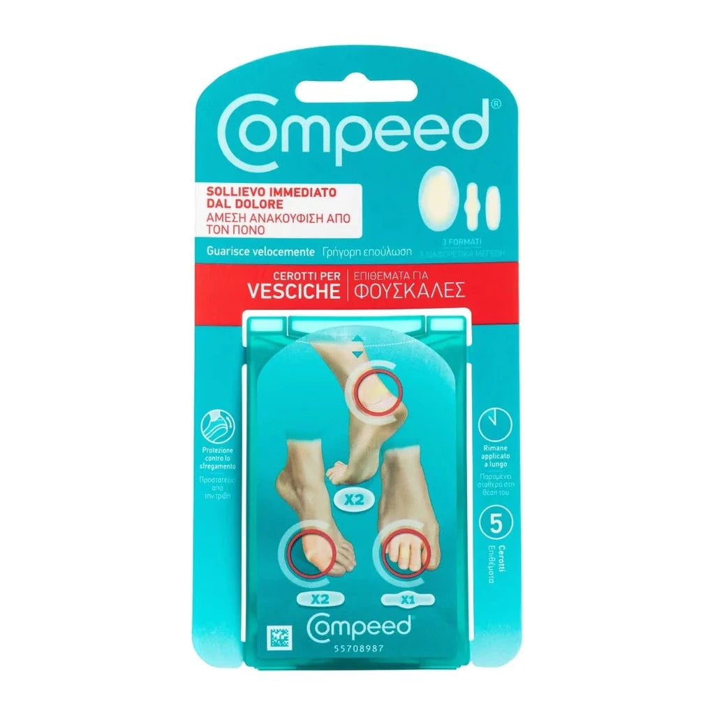 Compeed Blister Plasters Mixed 5pcs - Instant Pain Relief & Fast Healing