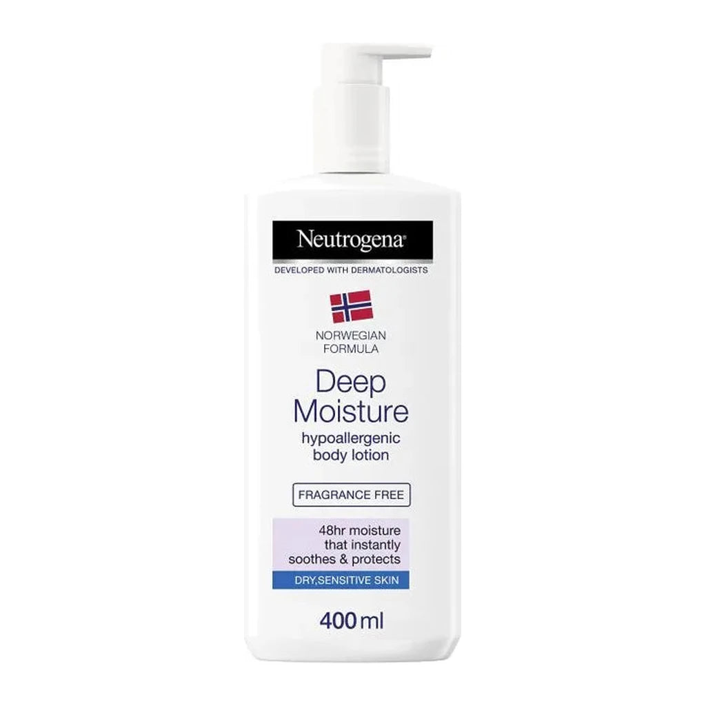 Neutrogena Deep Moisture Hypoallergenic Body Lotion Fragrance Free 400ml