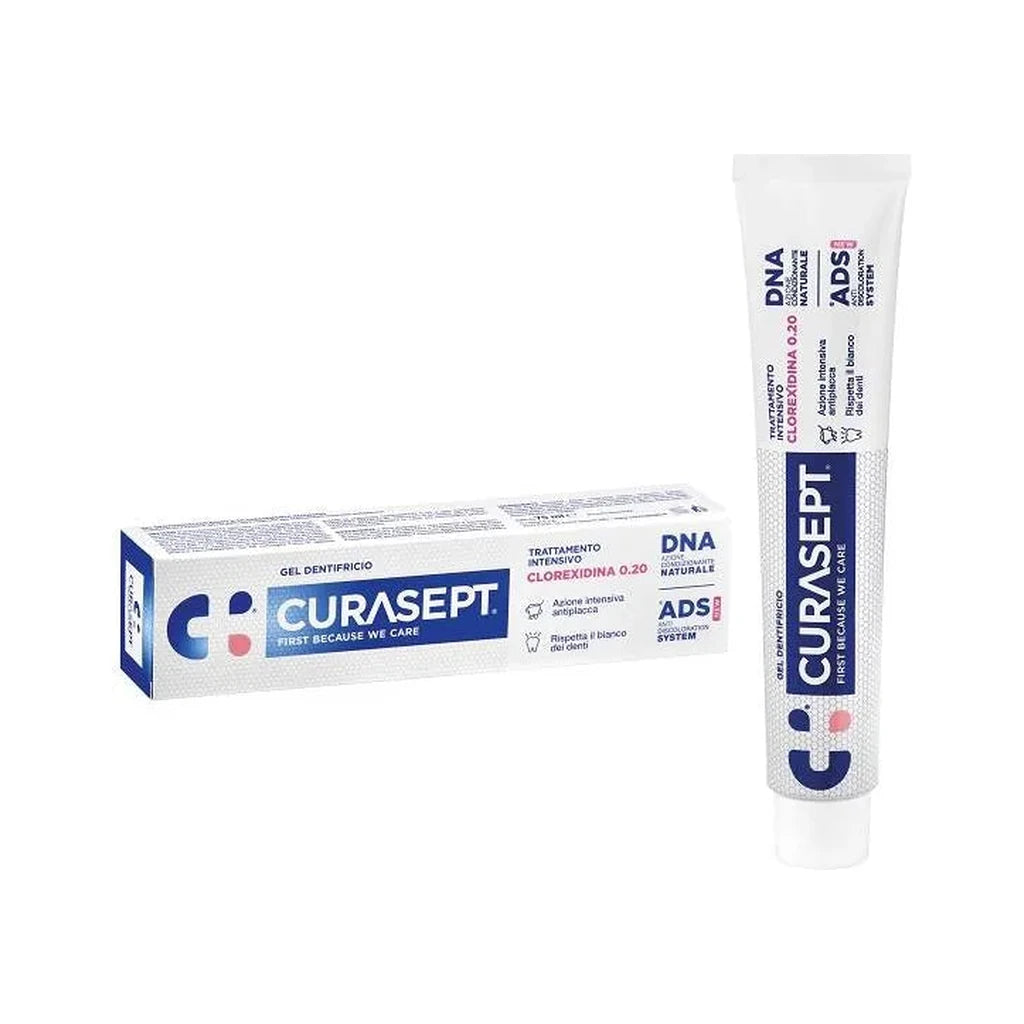Curasept Intensiv-Zahnpasta 0.20% Chlorhexidin ADS DNA - 75ml | Anti-Plaque