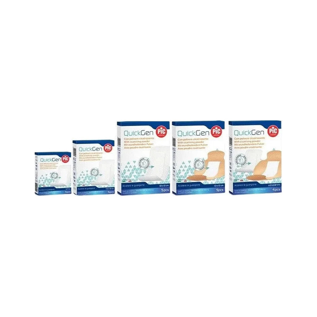 QuickGen Pic Healing Patches 5x7.5cm | Rapid Wound Recovery 5 Pcs