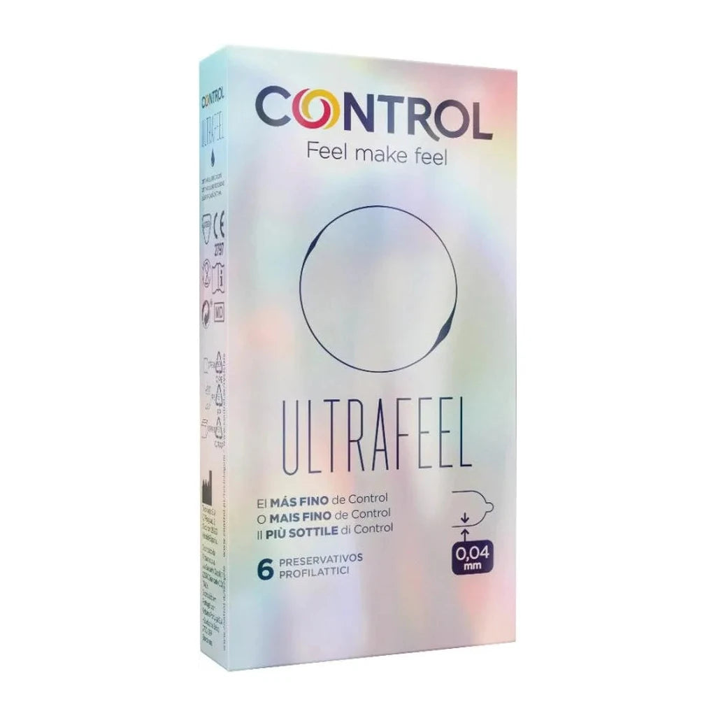 Control Ultrafeel Extra Thin Condoms 6 pcs - Enhanced Sensation for Natural Feel
