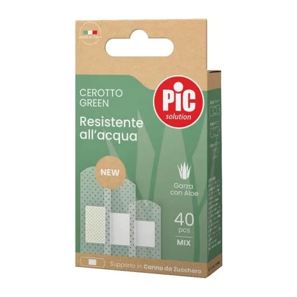 PIC Green Water-Resistant Plasters with Aloe | Sustainable, 40 Mixed Pieces