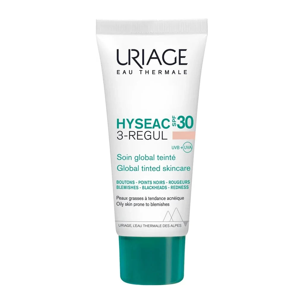 Uriage Hyseac 3-Regul+ Tinted SPF30+ | Global Anti-Blemish Skincare for Oily Skin