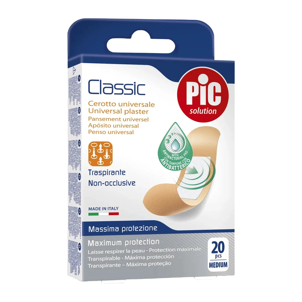 PIC Solution Classic Universal Plaster | Breathable Antibacterial 20 pcs