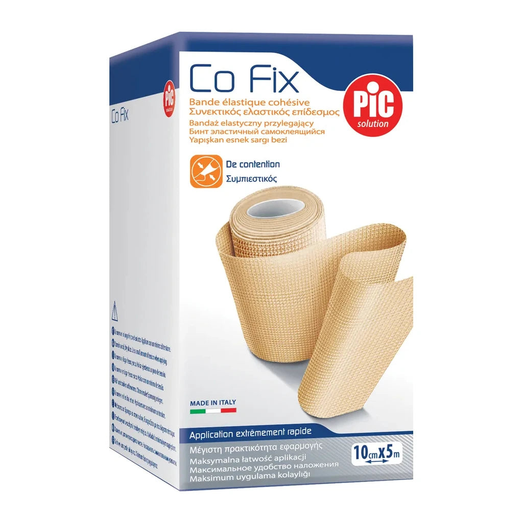 Venda Elástica Cohesiva Co Fix PIC 10cm x 5m - Soporte Compresivo
