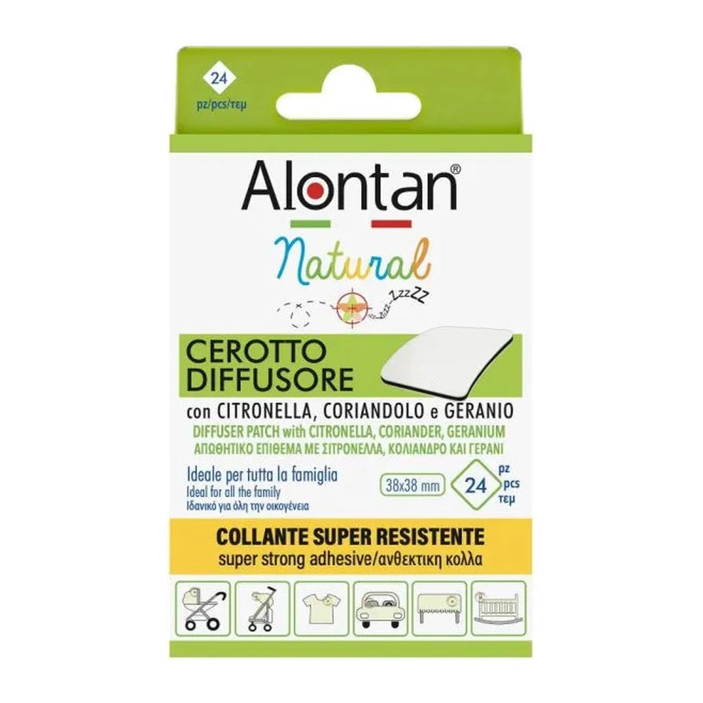 Alontan Natural Mosquito Repellent Patches - Citronella Diffuser for Family Protection