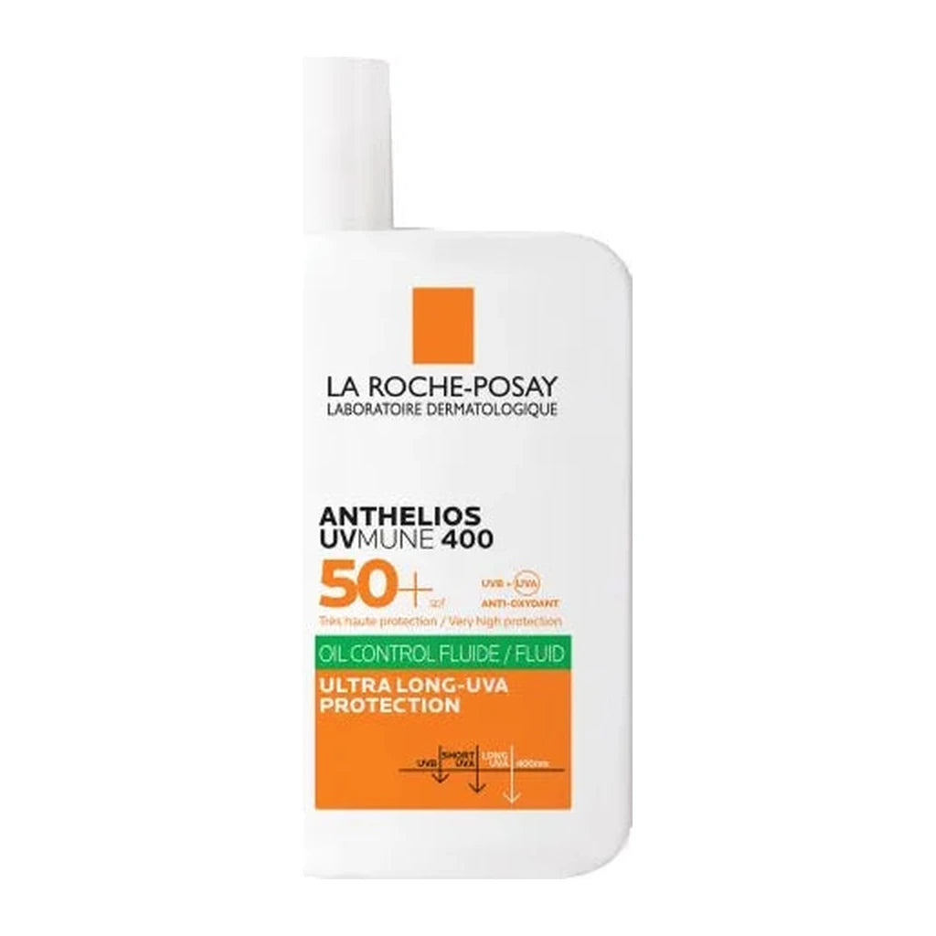 La Roche-Posay Anthelios UVMune 400 Oil Control Fluid SPF 50+ 50ml | Ultra Long-UVA Sun Protection