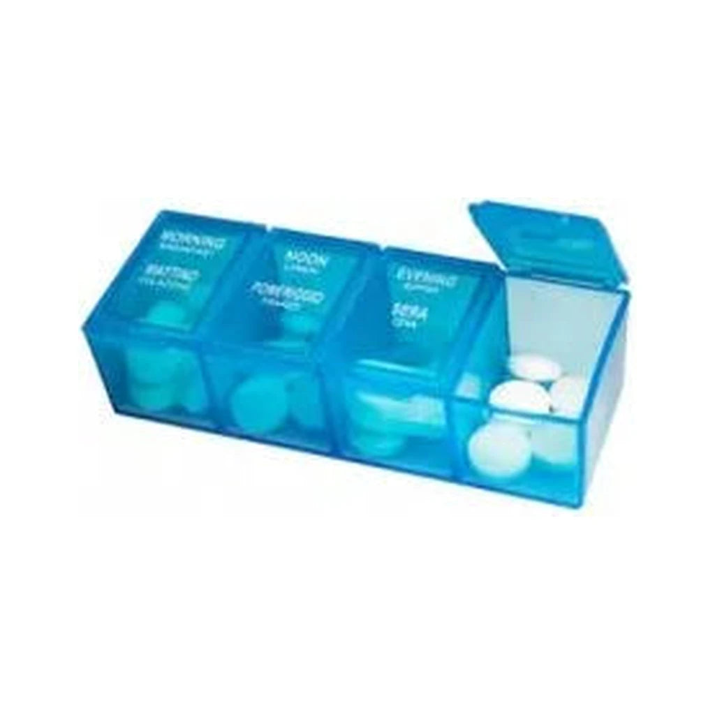 Täglicher 24h Pillendosierer | Wöchentlicher Medikamenten Organizer | MEDS