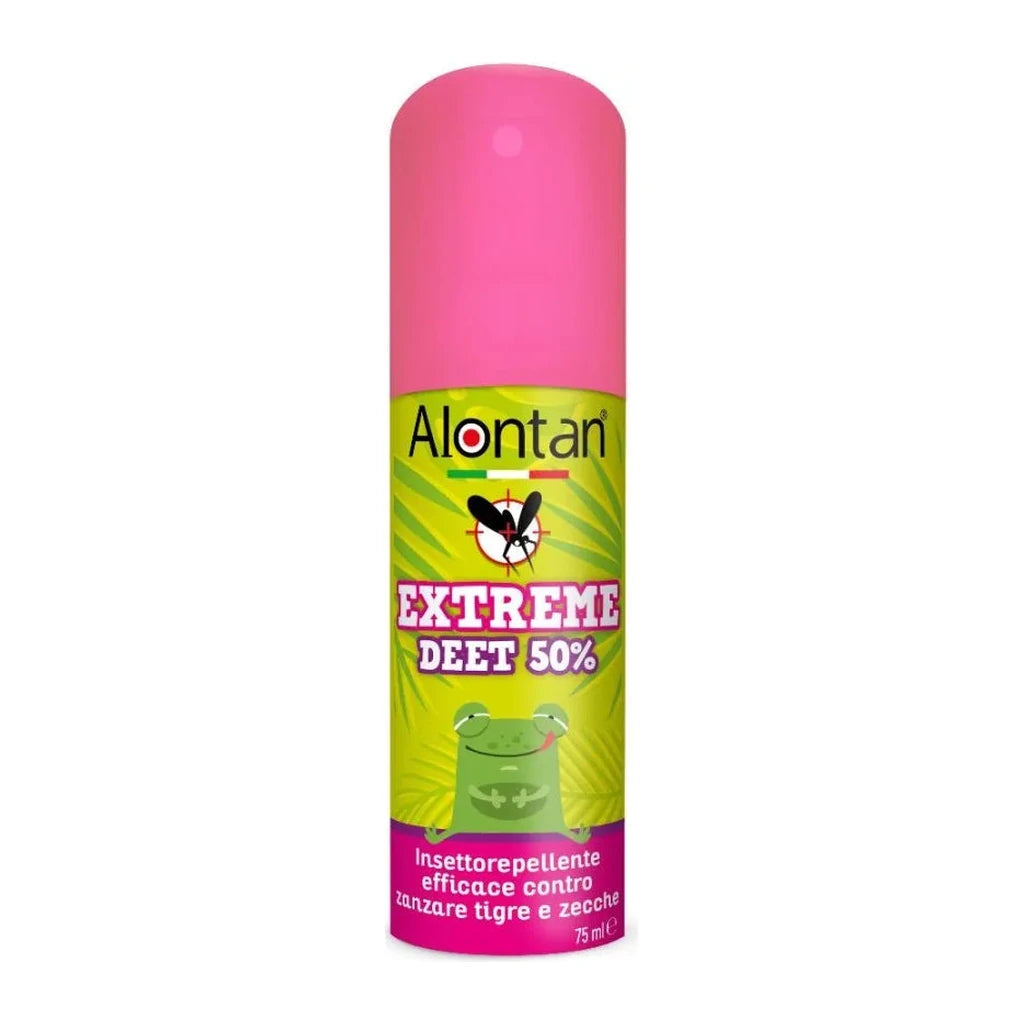 Alontan Extreme DEET 50% Spray Repelente Insectos Protección Fuerte Mosquitos Garrapatas 75ml