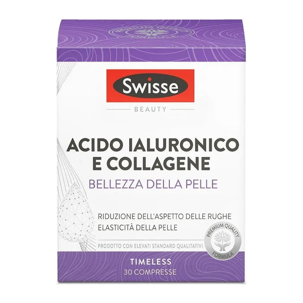 Swisse Hyaluronic Acid & Collagen 30 Tablets - Skin Beauty Supplement