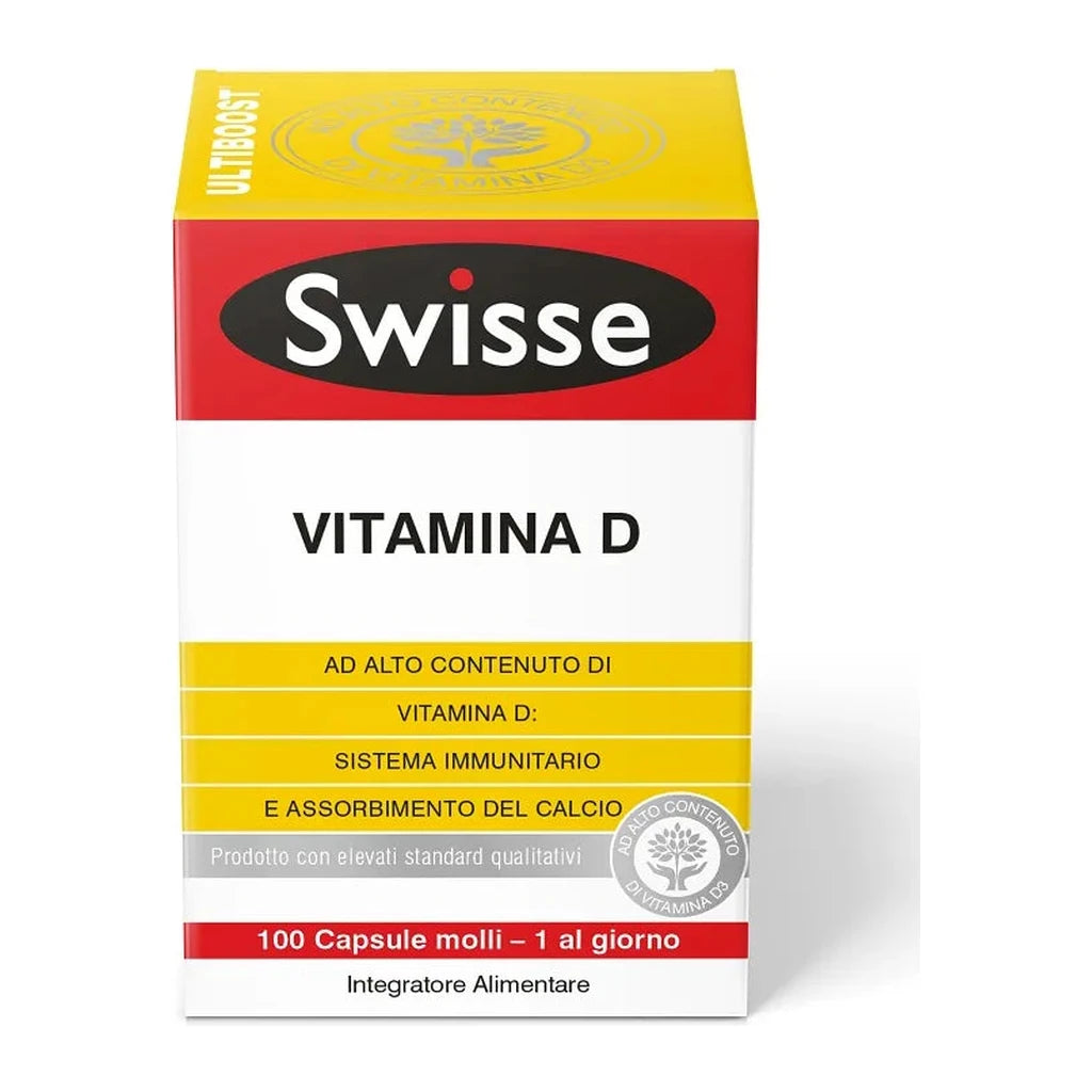 Swisse Ultiboost Vitamin D - 100 Softgels for Bone Health & Immunity