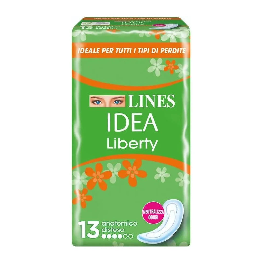 Lines Idea Liberty Anatomische Slipeinlagen 13 St. - Täglicher Schutz & Diskretion