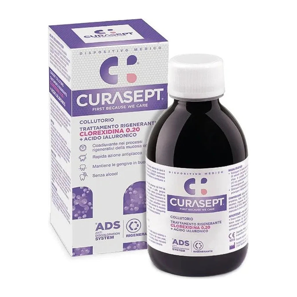 CURASEPT Mundspülung ADS DNA Rigen - Chlorhexidin 0.20 + Hyaluronsäure für Empfindliches Zahnfleisch