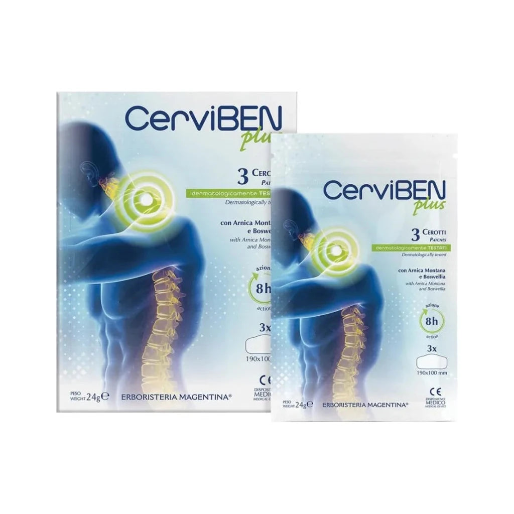 CerviBEN Plus Patches with Arnica & Boswellia | 8h Neck & Back Relief