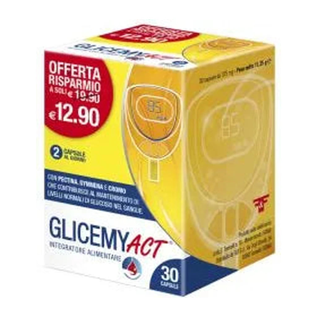 GLICEMY ACT | Blutzucker-Ergänzung | F&F Srl 30 Kapseln