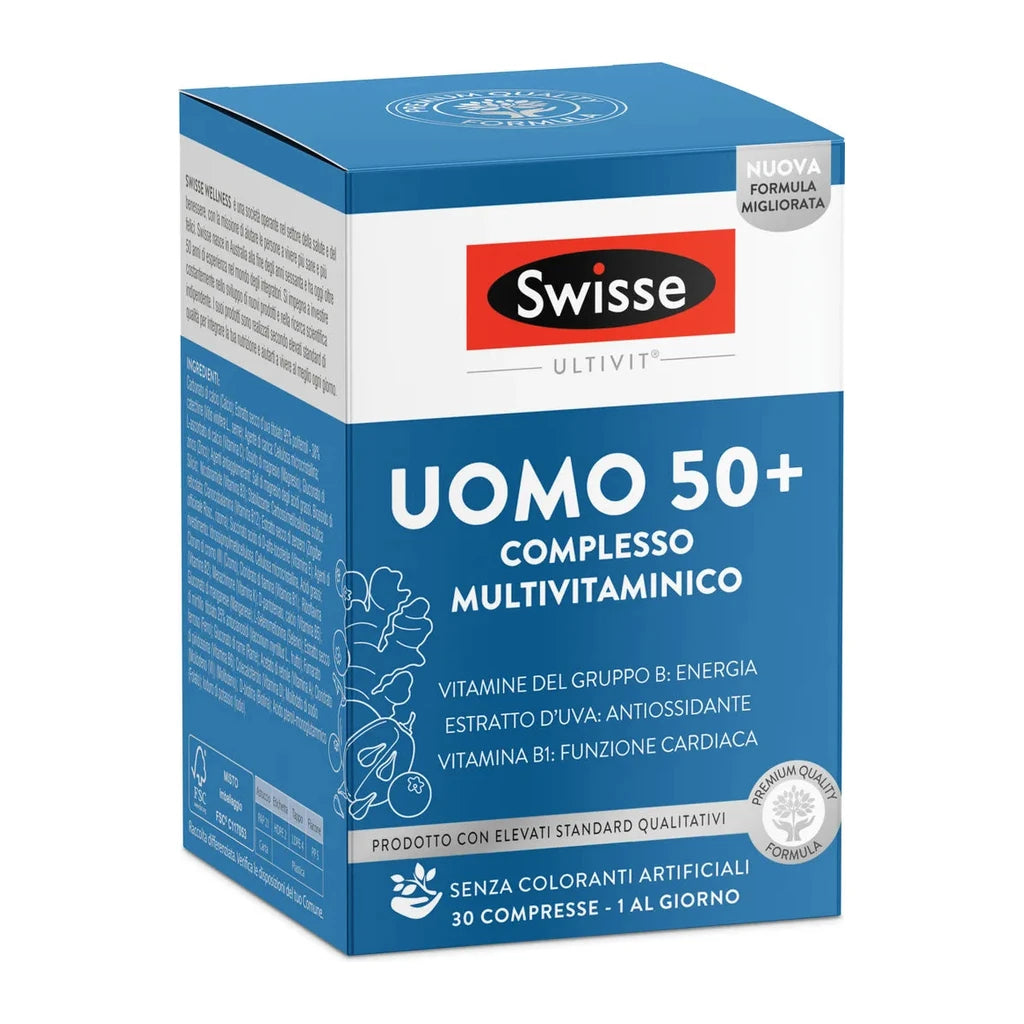 Swisse Men's Multivitamin 50+ | Complete Complex for Energy & Wellness