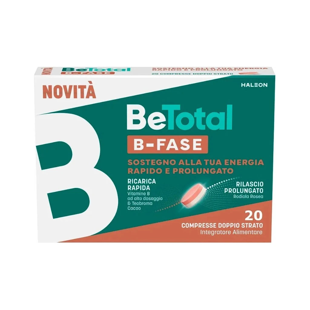 BeTotal B-FASE 20 Tablets | Rapid & Prolonged Energy | B Vitamins & Rhodiola