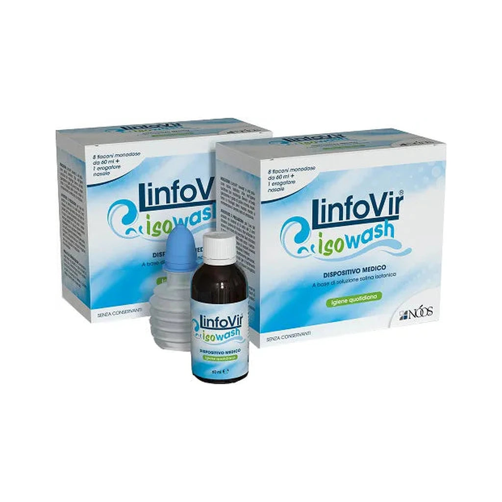 LinfoVir Isowash Isotonische Nasenlösung | Tägliche Nasenhygiene Medizinprodukt