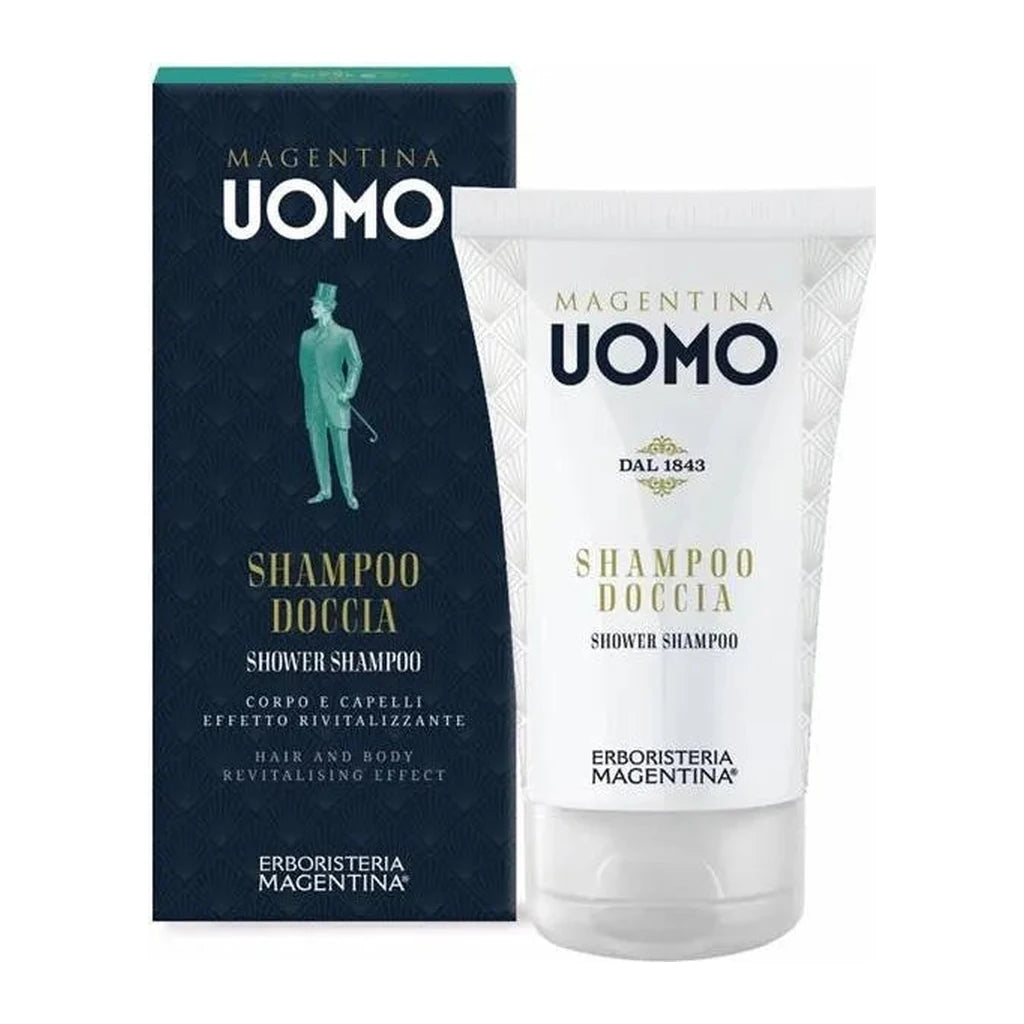 Erboristeria Magentina Men's Revitalizing Shower Shampoo | Hair & Body Wash 100ml