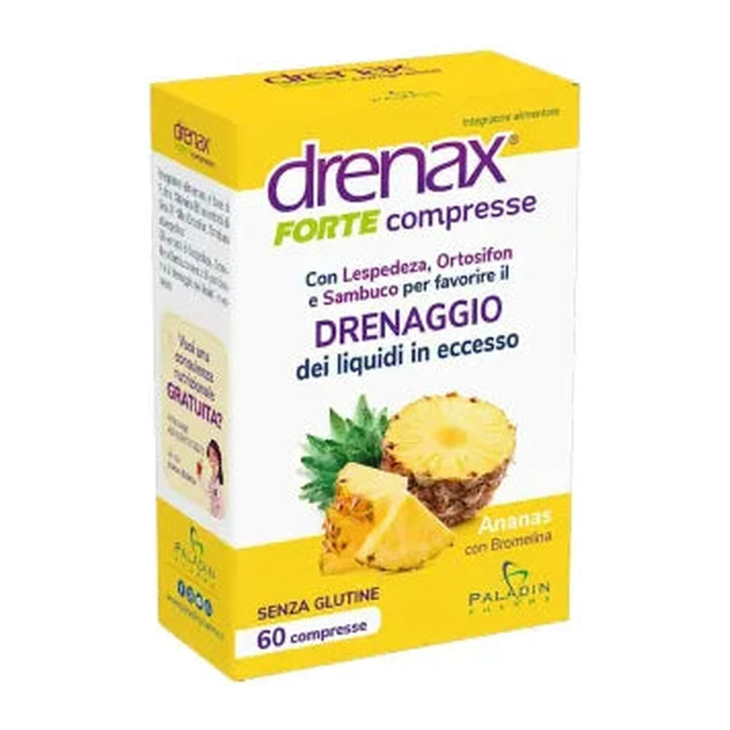 Drenax Forte Ananas - Entwässerungs-Ergänzungsmittel - Paladin Pharma 60 Tabletten