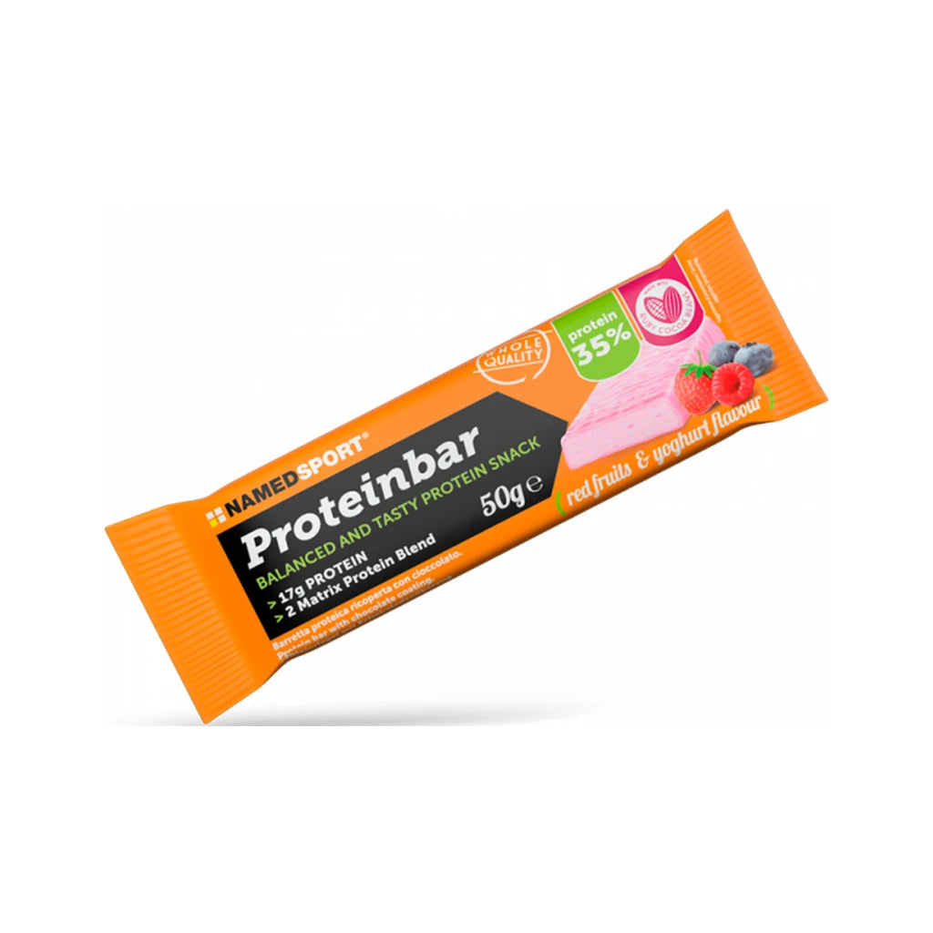 Genannt Sport Proteinbar rotes Früchte E Yog 1x12