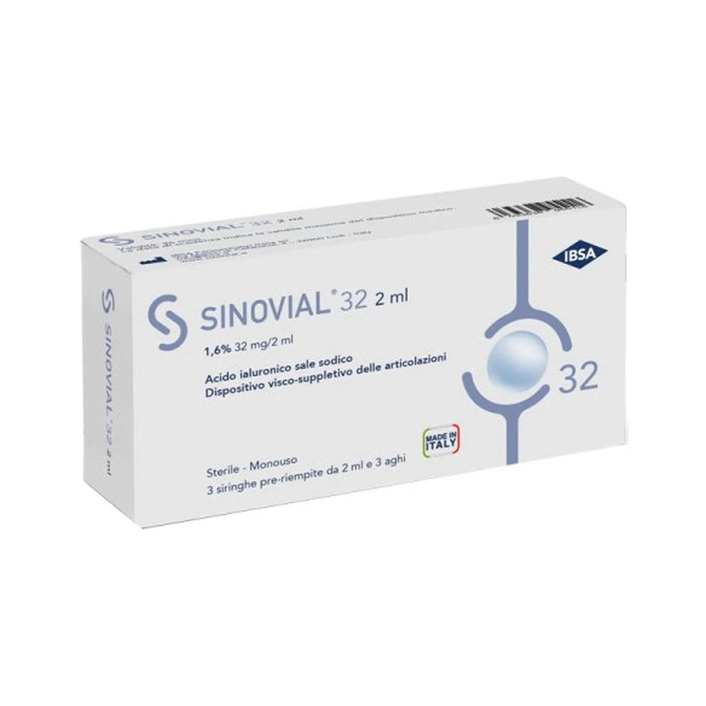 Sinovial 32 2ml 1.6% 32mg/2ml 3 Siringhe