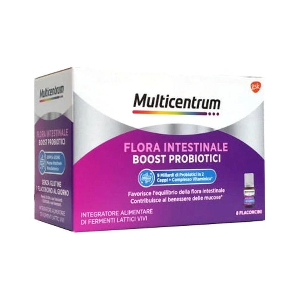 Multicentrum Intestinal Flora Boost Probiotic 8 bottles