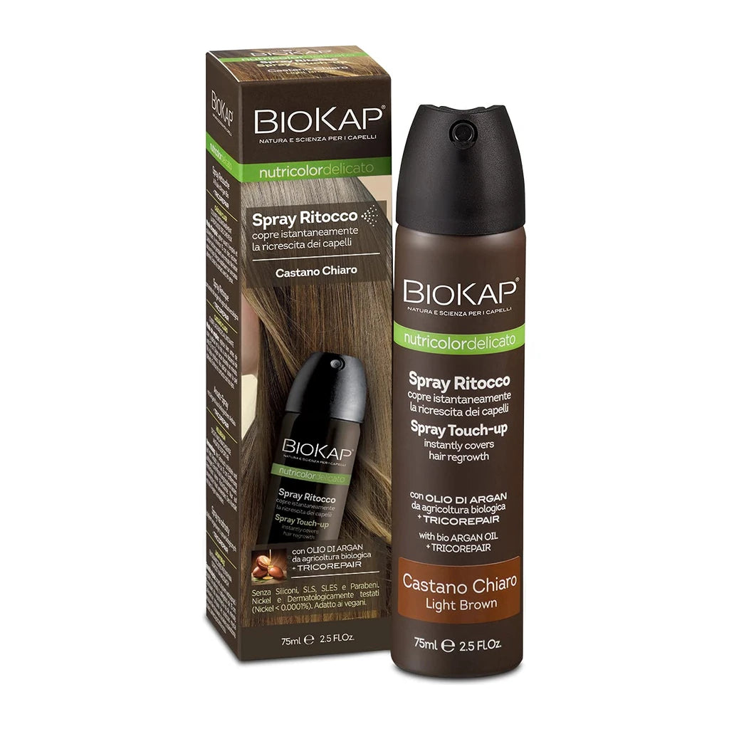 Biokap Nutricolor Delicato Spray Ritocco Castano chiaro 75ml