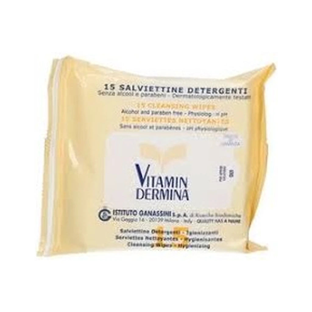 VITAMINDERMINA salviette detergenti 15PZ SCAD 06/2025