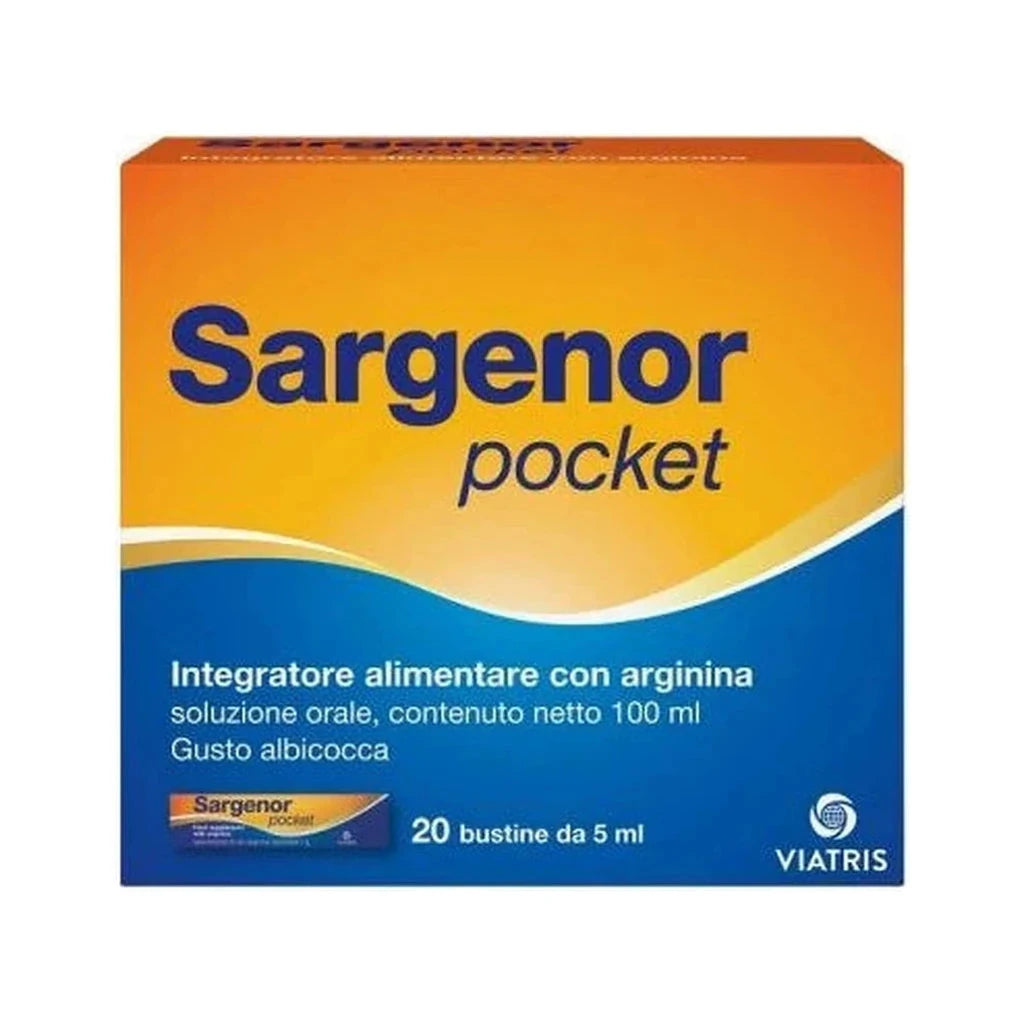 Sargenor Pocket 20 Sachets - Energy & Vitality - Amino Acid Supplement