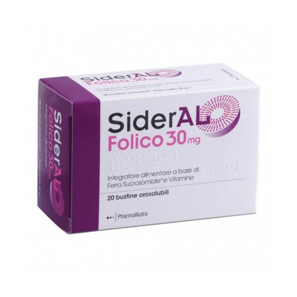 Siderel fólico 30mg 20bust