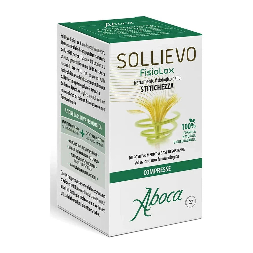 Aboca Sollievo Fisiolax | Natural Constipation Relief 27 Tablets