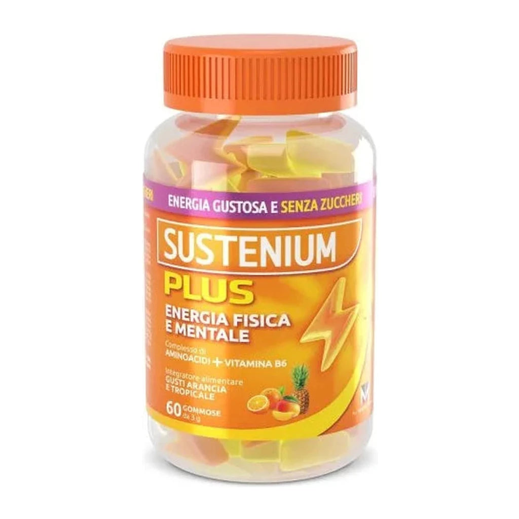 Sustenium Plus Gummies | Physical & Mental Energy | Amino Acids & Vitamin B6 Sugar-Free