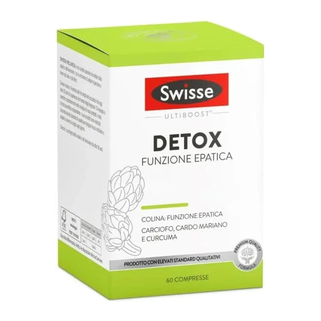Swisse Detox Liver Function | Liver Support with Artichoke, Milk Thistle, Turmeric | 60 Tablets