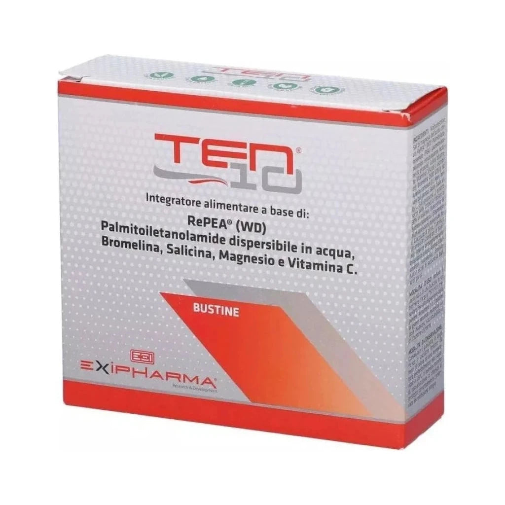 TEN 10 Exipharma | Palmitoiletanolamide Bromelain Magnesium Vitamin C Supplement