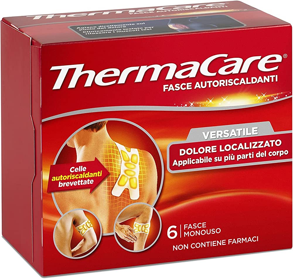 Dolor versátil ThermaCare localizados 6 bandas desechables