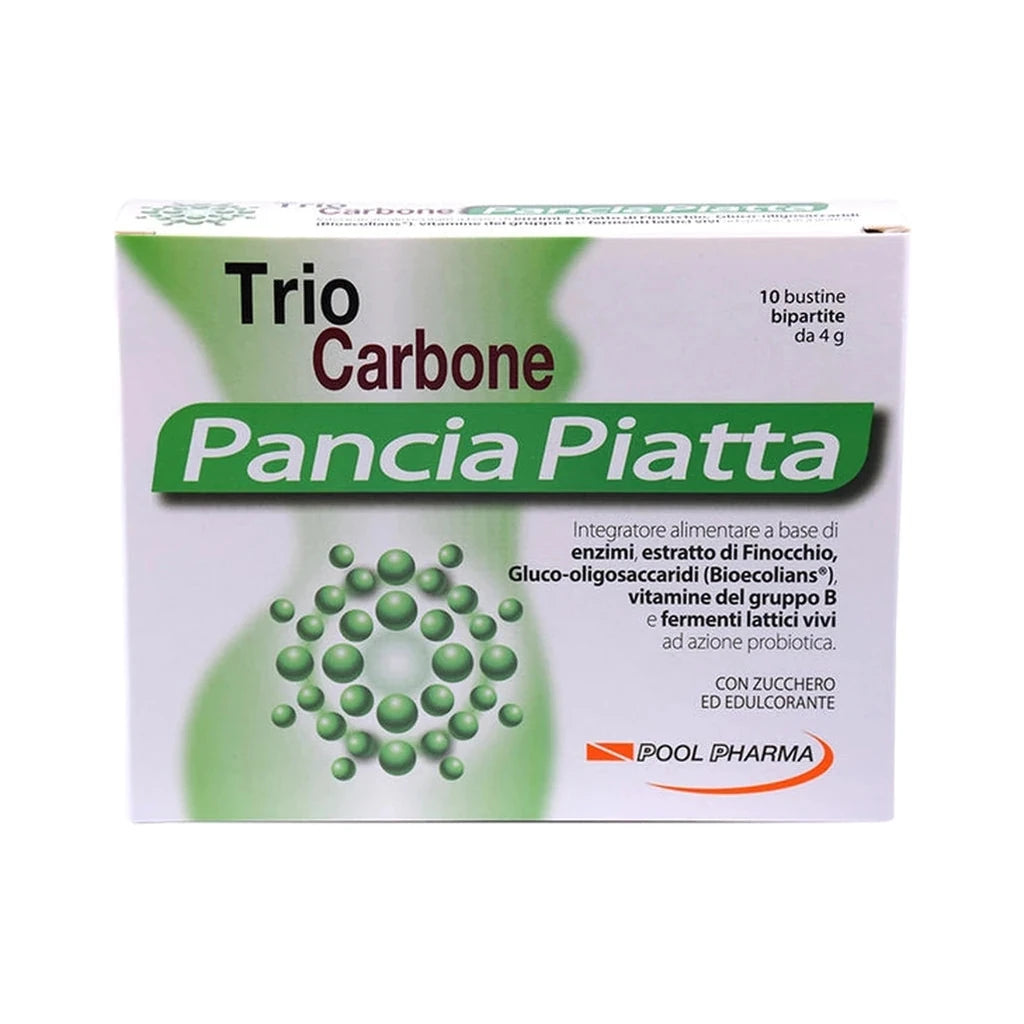 Trío carbone plano panza 10 bolsitas