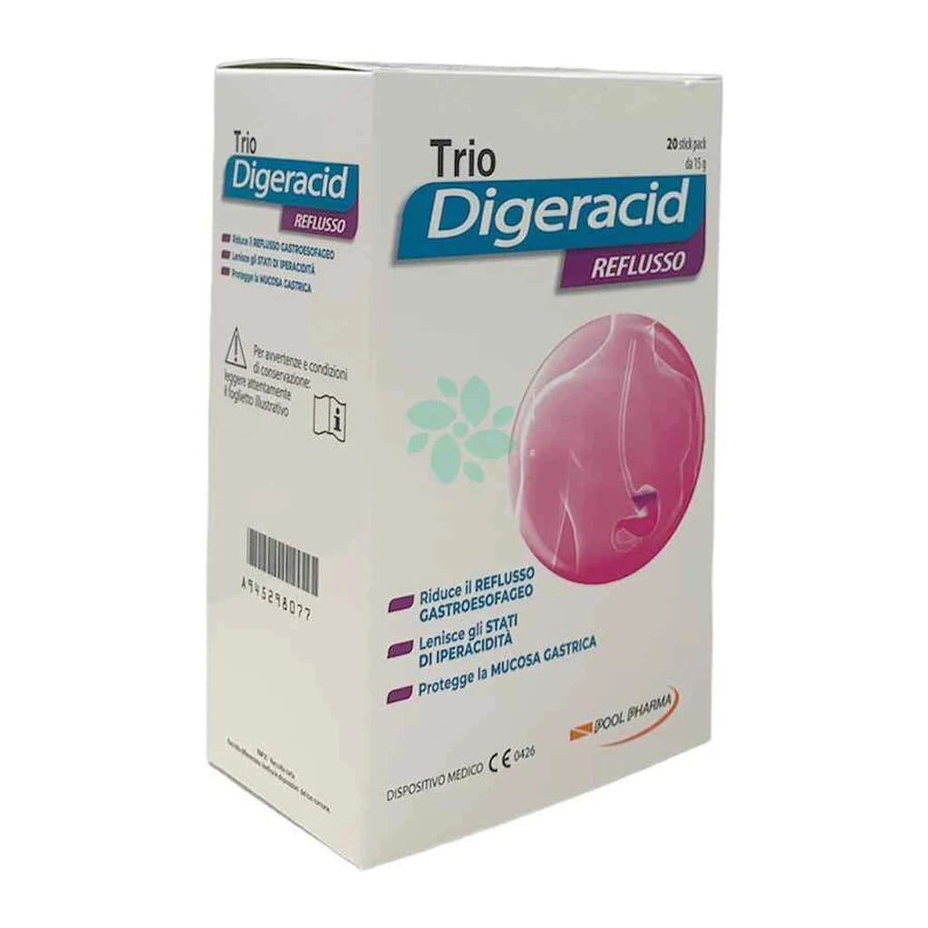 Trio Digeracid Reflusso Gastroesofageo 20 stick